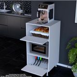 Modilayn Sılva 2 Kapakli 59,6 X 119,2 X 56 Cm Ekmeklikli Mini Midi Mikrodalga Firin Dolabi