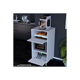 Modilayn Silva 59,6 X 119,2 X 56 Cm Çift Kapaklı Ankastre Fırın Ve Mutfak Dolabı Beyaz