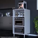 Modilayn Sılva 59,6 X 119,2 X 56 Cm Ozel Uretim Buyuk Firin Icin Mini Midi Mikrodalga Firin Dolabi