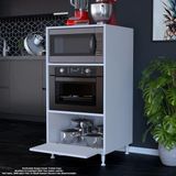 Modilayn Silva 59,6 X 119,2 X 56 Cm Tek Kapaklı Ankastre Fırın Ve Mutfak Dolabı