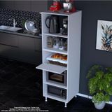 Modilayn Sılva Loya 1 Kapakli 59,6 X194,6 X56 Cm Ozel Olcu Kapakli Mini Midi Mikrodalga Firin Dolabi