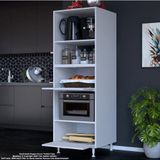 Modilayn Sılva Loya 2 Kapak 59,6 X 194,6 X 56 Cm Mini Midi Mikrodalga Firin Dolabi