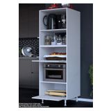Modilayn Silva Loya 2 Kapaklı 59,6 x 194,6 x 56 cm Mini Fırın Mikrodalga Dolabı Çok Amaçlı Mutfak Dolabı