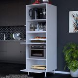 Modilayn Silva Loya 59,6 X 194,6 X 56 Cm 2 Kapaklı Ankastre Fırın Ve Mutfak Dolabı