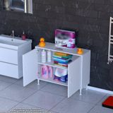 Modilayn Söke 100X75x32,5 Cm’ Lik Küçük Alanlar İçin Akıllı Çözümler 2 Kapaklı 2 Göz Raf Dolap