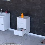 Modilayn Söke 3'lü Çekmeceli Banyo Dolabı 40 X 75 X 32,5 Cm Lik Çok Yönlü Kullanım Çekmeceler Sayesinde Banyonuz Daha Düzenli. Beyaz