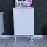 Modilayn Söke 50 X75X 32,5cm Kapaklı Banyo Dolabı Mutfak Dolabı Kirli Çamaşır Sepetli Banyo Dolabı
