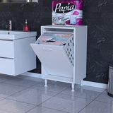 Modilayn Söke 50x75x32,5 cm Kirli Çamaşır Dolabı Sepetli Banyo Dolabı Mutfak Dolabı Çok Amaçlı Dolap
