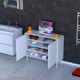 Modilayn Söke 95X75x32, 5 Cm’ Lik Küçük Alanlar İçin Akıllı Çözümler 2 Kapaklı 4 Göz Raf Dolap