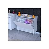 Modilayn Söke Banyo İçin Sihirli Kutu! 70X75x32,5 Cm’ Lik 2 Göz Sepet Hazneli Mini Banyo Dolabı