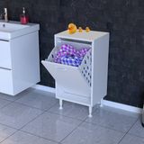 modilayn Söke Kirli Sepetli, Ayaklı, Çok Amaçlı Banyo Dolabı (14 Farklı Genişlik Seçeneği) - 50 cm
