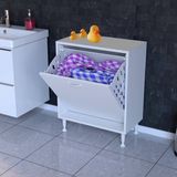 modilayn Söke Kirli Sepetli, Ayaklı, Çok Amaçlı Banyo Dolabı (14 Farklı Genişlik Seçeneği) - 65 cm