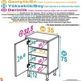 Modilayn Söke Küçük Alanlar İçin Akıllı Çözümler! 35X75x32,5 Cm’ Lik 1 Kapaklı 4 Göz Raf Dolap