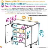 Modilayn Söke Küçük Alanlar İçin Akıllı Çözümler! 75X75x32,5 Cm’ Lik 2 Kapaklı 4 Göz Raf Dolap