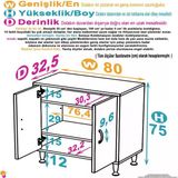 Modilayn Söke Küçük Alanlar İçin Akıllı Çözümler! 80X75x32,5 Cm’ Lik 2 Kapaklı 3 Göz Raf Dolap