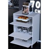 modilayn Ultra Düzen 3 Kapaklı Mikrodalga & Midi Fırın Standlı Çok Amaçlı Kiler Dolabı 14 Farklı Genişlik - 60 x 119,2 x 48 - Beyaz