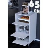 modilayn Ultra Düzen 3 Kapaklı Mikrodalga & Midi Fırın Standlı Çok Amaçlı Kiler Dolabı 14 Farklı Genişlik - 65 x 119,2 x 48 - Beyaz