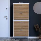 Modilayn Umay' 2 Li Antre Hol 52 X 160 X 25, 5 Cm’ Lik 4 Düşer Kapak 8 Göz Bölmeli Ayakkabılık