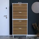 Modilayn Umay' 2 Li Antre Hol 72X 168 X 26 Cm’ Lik 4 Düşer Kapak 8 Göz Bölmeli Ayakkabılık