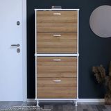 Modilayn Umay' 2 Li Antre Hol 72X 168X 26 Cm’ Lik 4 Düşer Kapak 8 Göz Bölmeli Ayakkabılık