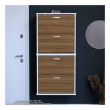 Modilayn Umay' 2 Li Asma Antre Hol 72X 156X 26 Cm’ Lik 4 Düşer Kapak 8 Raf Bölmeli Ayakkabılık