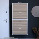 Modilayn Umay' 2 Li Asma Antre Hol 72X 156X26 Cm’ Lik 4 Düşer Kapak 8 Göz Bölmeli Ayakkabılık