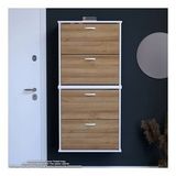 Modilayn Umay' 2 Li Asma Antre Hol 72X156x25, 5 Cm’ Lik 4 Düşer Kapak 8 Göz Bölmeli Ayakkabılık