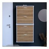 Modilayn Umay' 2 Li Asma Antre Hol 72X156x26 Cm’ Lik 4 Düşer Kapak 8 Göz Bölmeli Ayakkabılık