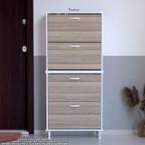 Modilayn Umay' 2 Li Kapı Önü 52 X 160 X 25,5 Cm’ Lik 4 Düşer Kapak 8 Göz Bölmeli Ayakkabılık