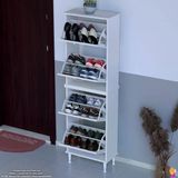 Modilayn Umay' 2 Li Kapı Önü 52X 168 X26 Cm’ Lik 4 Düşer Kapak 8 Göz Bölmeli Ayakkabılık