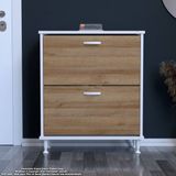 Modilayn Umay Antre Hol 72 X 86 X 25, 5 Cm’ Lik 2 Düşer Kapak 4 Raf Göz Raf Bölmeli Ayakkabılık