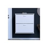 Modilayn UMAY Antre Hol 72x 78x26 cm’ lik 2 Düşer Kapak 4 Göz Bölmeli Ayakkabılık - Beyaz