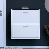 Modilayn UMAY Asma Antre 72 x 78 x 25,5 cm’lik 2 Düşer Kapak 4 Göz Raf Bölmeli Ayakkabılık