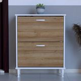 modilayn Umay Ayaklı (72 Cm) Ayakkabılık 2 Düşer Kapaklı 4 Raflı (5 Farklı Renk Seçeneği) - Meşe