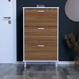 Modilayn Varbi Antre Hol 72X 127X 26 Cm Lik 3 Düşer Kapak 6 Göz Bölmeli Ayakkabılık