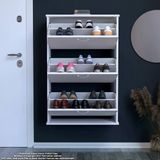 Modilayn Varbi Asma Antre 72 X 115 X 26 Cm’lik 3 Düşer Kapak 6 Göz Bölmeli Ayakkabılık