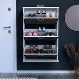 Modilayn Varbi Asma Antre 72 X 115 X26 Cm’lik 3 Düşer Kapak 6 Göz Bölmeli Ayakkabılık