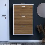 Modilayn Varbi Asma Antre 72X115x256 Cm’lik 3 Düşer Kapak 6 Göz Bölmeli Ayakkabılık