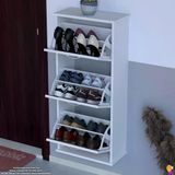 Modilayn Varbi Asma Kapı Önü 52X 115X 26 Cm’ Lik 3 Düşer Kapak 6 Göz Bölmeli Ayakkabılık