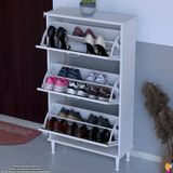 Modilayn VARBİ Kapı Önü 72 x 127 x 25, 5 cm’ lik 3 Düşer Kapak 6 Göz Bölmeli Ayakkabılık