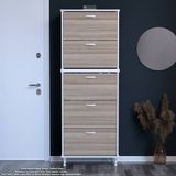 Modilayn VARBİ UMAY' 2 Li Antre Hol 52 x193x 25, 5 cm’ lik 5 Düşer Kapak 10 Göz Bölmeli Ayakkabılık
