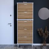 Modilayn Varbi Umay' 2 Li Antre Hol 72 X193x 25, 5 Cm’ Lik 5 Düşer Kapak 10 Göz Bölme Ayakkabılık