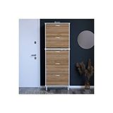 Modilayn Varbi Umay' 2 Li Antre Hol 72 X193x 25, 5 Cm’ Lik 5 Düşer Kapak 10 Raflı Ayakkabılık Meşe Beyaz