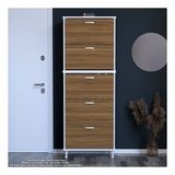 Modilayn Varbi Umay' 2 Li Antre Hol 72X205x26 Cm’ Lik 5 Düşer Kapak Göz 10 Raflı Ayakkabılık