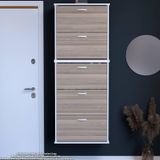Modilayn Varbi Umay' 2 Li Asma Antre 72X181x25, 5 Cm’ Lik 5 Düşer Kapak 10 Göz Bölme Raf Ayakkabılık