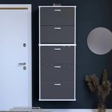 Modilayn Varbi Umay' 2 Li Asma Antre 72X193x26 Cm’ Lik 5 Düşer Kapak 10 Göz Bölme Ayakkabılık