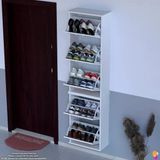 Modilayn Varbi Umay' 2 Li Asma Kapı Önü 52 X193x26 Cm’ Lik 5 Düşer Kapak 10 Göz Bölmeli Ayakkabılık
