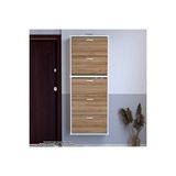 Modilayn Varbi Umay' 2 Li Asma Kapı Önü 72 X 181 X 25, 5 Cm 5 Düşer Kapak 10 Bölmeli Ayakkabılık Beyaz