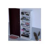 Modilayn Varbi Umay' 2 Li Asma Kapı Önü 72x193x26 Cm 5 Düşer Kapak 10 Bölmeli Ayakkabılık
