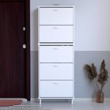 Modilayn Varbi Umay' 2 Li Kapı Önü 52 X193x 25, 5 Cm’ Lik 5 Düşer Kapak 10 Göz Raflı Ayakkabılık